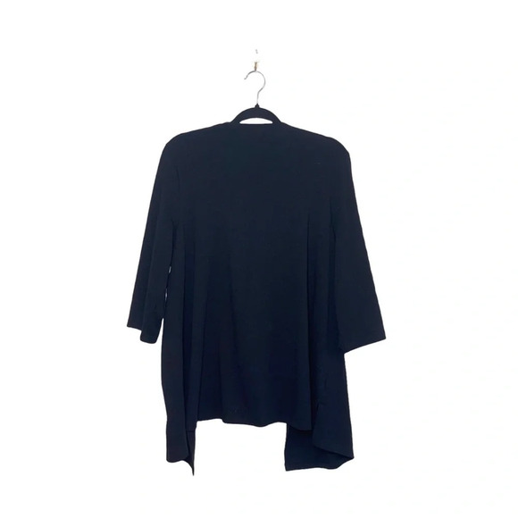 Catherines Suprema Collection Black Button Sleeve Open Front Cardigan 0X Women’s - Picture 7 of 13